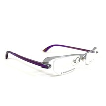 Prodesign Denmark Eyeglasses Frames 4111 c.6522 Purple Silver Half Rim 50-18-140 - £87.50 GBP