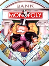 Franklin Mint Heirloom Monopoly Porcelain Limited Edition Collector Plate 8.25&quot; - £31.63 GBP