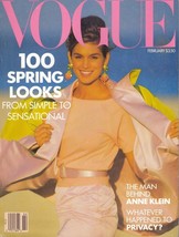 1990 Vogue February Birthday Gift Crawford Jessica Lange Bob Mackie - £57.93 GBP