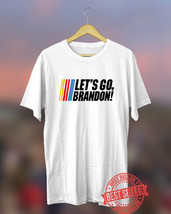 Let&#39;s Go Brandon Esentials black or white T-Shirt S-5XL - £15.17 GBP