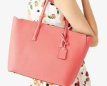 Kate Spade Margaux Pink Leather Large Tote PXRUA226 Peach Melba NWT $298... - £108.21 GBP