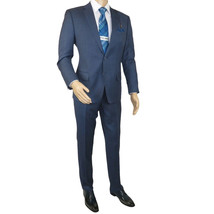 Men's Suit by Giorgio Cosani Textured Wool/Cashmere Blend 901-19 Blue 52 Long image 6
