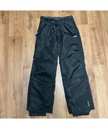 Champion Kids Solid Black Ski Snow Pants Size 12-14 Large Waterproof Winter - $27.72