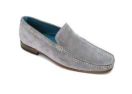 Giovacchini By Belvedere Italian Shoes Diego Suede Slip On Metal - £239.74 GBP