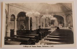 College of Norte Dame Belmont California Chapel Photo Vintage Postcard - £4.64 GBP