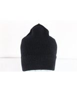 Vintage 70s Streetwear Blank Austria Wool Knit Winter Beanie Hat Cap Bla... - $49.45
