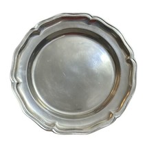 Wilton Armetale Queen Anne Scalloped Pewter Serving Plate Platter 14&quot; - £19.63 GBP
