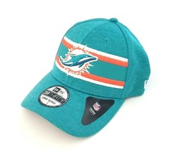 Miami Dolphins NFL New Era 3930 OF 2018 Super Bowl LIII Flex Fit Hat Aqua L/XL - £23.44 GBP