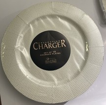 Silver Spoons ELEGANT DISPOSABLE CHARGER PLATES - Glitz Design - Made of... - $27.81
