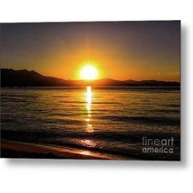 Metal Print &quot;Sunset Lake 1&quot; - £44.41 GBP+