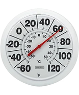 Indoor Outdoor Big Dial Thermometer, Wireless with Large Easy-To-Read Nu... - $13.87
