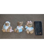 Vintage Burwood Bears Wall Plaques Set 3 USA Homco 3312-1 3312-2 3312-3 ... - €15,47 EUR