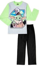 Star Wars Yoda 2 Piece Flannel Fleece Pajama Set Child Size 10/12 - £10.82 GBP