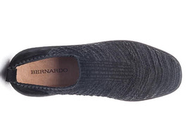 BERNARDO Dorrie Knit Sneakers Minimalist Black sz 8.5 women Retail $165 - $44.51