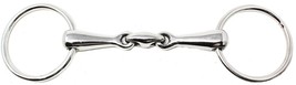 Anatomic Stainless Steel Loose Ring Dog Bone Snaffle Horse Bit 6&quot; Mouth ... - $24.74