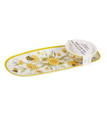 Sweet Bee 40903 Chip &amp; Dip Tray 15 x 6 Bowl 4.75 x 2&quot; Melamine - £23.63 GBP