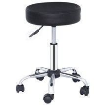 Adjustable Rolling Stool Hydraulic Swivel Salon Stool With Wheels For Office Spa - $65.99