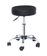 Adjustable Rolling Stool Hydraulic Swivel Salon Stool With Wheels For Of... - £51.90 GBP