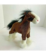 Gund Dale Brown clydesdale White Nose Paws 10 in lgth plush stuffed anim... - £9.43 GBP
