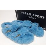 Urban Sport by J/Slides Babee Size US 10 M Women&#39;s Faux Fur Slide Slippe... - $29.28 CAD