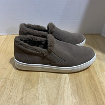 Blondo Gia Waterproof Dark Taupe Suede 6M Slip on Sneaker - $32.60