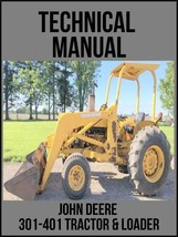 John Deere 301 – 401 Tractor &amp; Loader Technical Manual TM1034 On USB Drive - £14.22 GBP