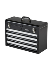 VEVOR 20.5" Metal Tool Box 4 Drawers EVA Liners Ball Bearing Lock Powder... - $69.90