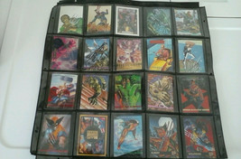 Vintage Marvel cards in wall hanging sleeves - £15.57 GBP