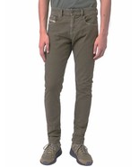 DIESEL Mens Slim Fit Jeans D - Strukt Solid Khaki Green Size 26W A01014-... - £57.64 GBP