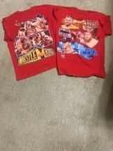 WWE Boy&#39;s Youth T-Shirts Size 18 XXL--Red--Lot of 2 - £7.97 GBP