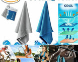 2 Pack Ice Cold Instant Cooling Towel Running Jogging Gym Chilly Pad Spo... - $15.99