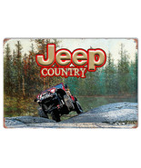 4 Wheeling Jeep Country Metal Sign By Phil Hamilton - 12&quot; x 18&quot; - $2,499.00