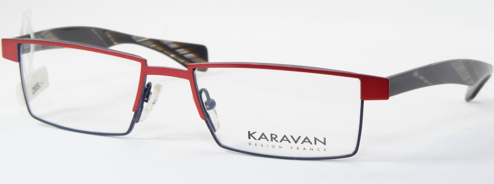 Karavan 5357 976 Rouge/Bleu Unique Lunettes Monture 54-17-140mm France - $115.92
