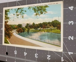 Lake and Drive, Penn Valley Park, Kansas City, Missouri Postcard - $8.29