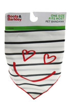 Love Dog Bandana - White Stripe - Boots &amp; Barkley™ - £3.89 GBP
