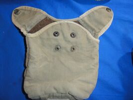 1973-1987 FRENCH ARMY MILITARY GREEN COVER CANTEEN POUCH INSULATED PARIS... - $23.75