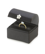 Ring Box Satin Black 3 X 3 Inches - £36.64 GBP