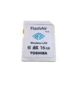 Used Toshiba FlashAir 16GB Wireless LAN Wi-Fi SD Card SDHC Class 10 W-02 - $39.59
