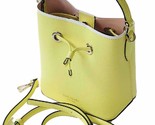 NWB Kate Spade Eva Small Bucket Yellow Limelight Leather WKRU6736 $329 G... - £90.19 GBP