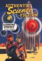 Authentic Science Fiction: The Singing Spheres - Art Print - £17.29 GBP+