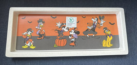 Disney Mickey Minnie Mouse Pluto Goofy Donald Halloween Serving Tray New... - £19.31 GBP