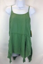 Melrose And Market Women&#39;s Olive Green Spaghetti Strap Tunic Top M - £22.22 GBP