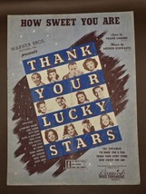 Humphrey Bogart-1943 Vtg Sheet Music-HOW Sweet You ARE-Thank Your Lucky Stars - £10.45 GBP