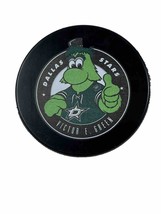 NHL Dallas Stars MASCOT Victor E. Green Official Hockey Puck Souvenir - £9.70 GBP