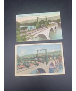 2 Mohawk Trail MA-Massachusetts, Bridge Of Flowers Shelburne, Vintage Po... - $11.64