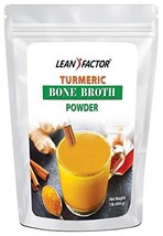 Beef Bone Broth Powder with Turmeric - Rich in Collagen Peptides &amp; Gelatin - Sup - £19.94 GBP
