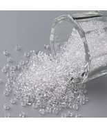 1 pound Glass Seed Beads Transparent Round White 12/0  2mm   ZZ2mm - £9.75 GBP