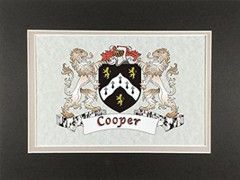 Cooper Irish Coat of Arms Print - Frameable 9&quot; x 12&quot; - £19.27 GBP