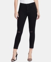 MSRP $70 William Rast High Rise Sculpted Ripped Skinny Ankle Jeans Black... - £34.60 GBP