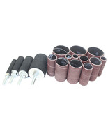 2&quot; Sanding Drum &amp; Sleeves Set Kit 16pcs Sandpaper Abrasive 50 80 120 grit - $297.27 MXN